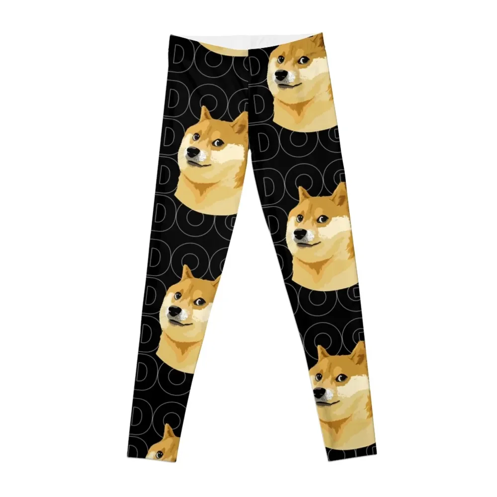 

Doge Typography Leggings Tight fitting woman sport pants Womens Leggings