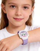Nouveaux garçons filles montre 30M étanche numérique enfants montre violet LCD électronique enfants Sport montres réveils cadeaux 6