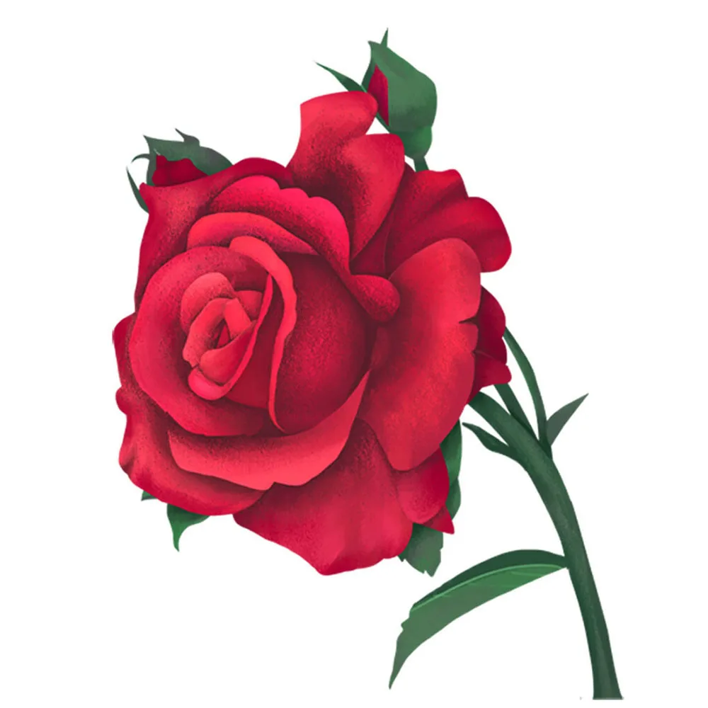 

V1450# Mysterious Unique Roses Flowers Car Stickers Waterproof Car Accessories Decor Pegatinas Para Coches