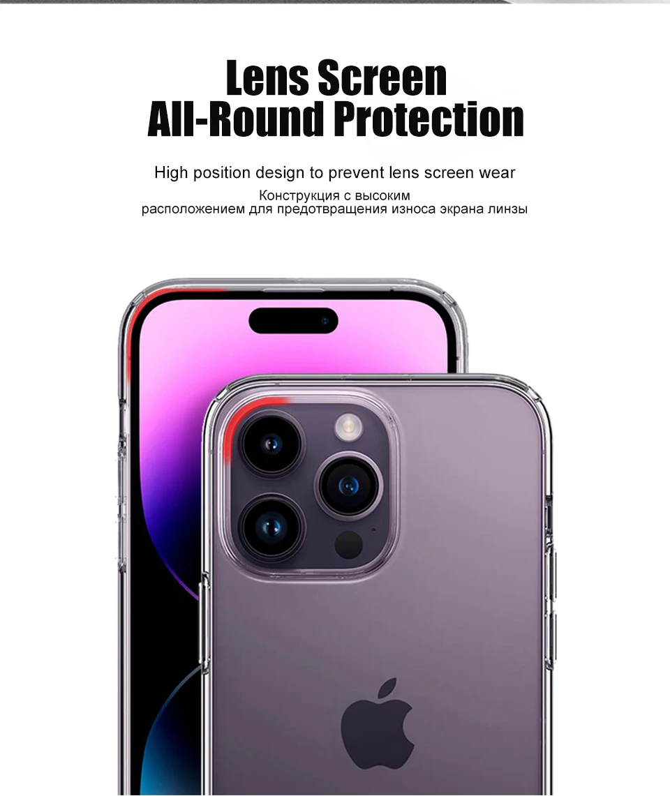 Original Silikon transparentes Gehäuse für iPhone 17 Air 13 12 11 14 15 16 Pro Max Plus klare stoß feste Telefons chutz abdeckung – Detail 7