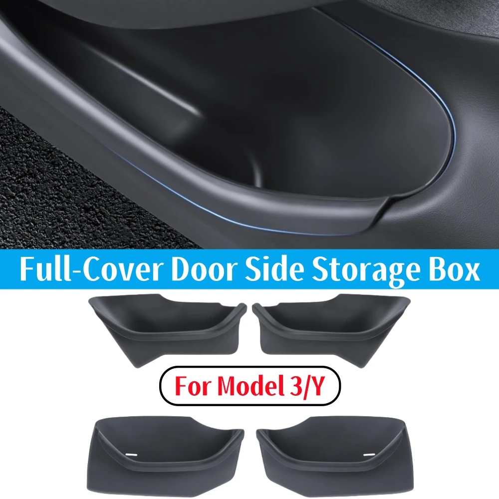 2 stuks autodeur afvalemmer voor Tesla Model 3/Y binnenemmer zijvak