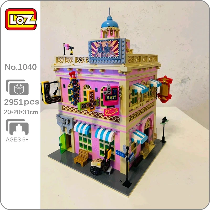 Loz 1040 World Architecture Wine Bar Ktv Sala Da Ballo Sala Da Ballo Club City Model Mini Blocks Bricks Building Toy For Children No Box