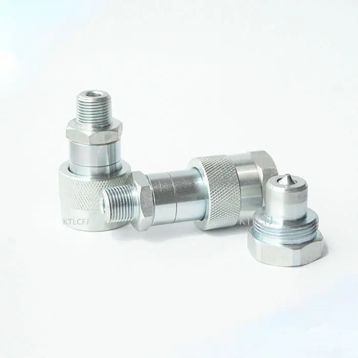 

SIZE-B 1/4 3/8 Inch Male Female Connector Hydraulic Quick Connector Pneumatic Pump Cylinder Screw Type Pressure Resistance