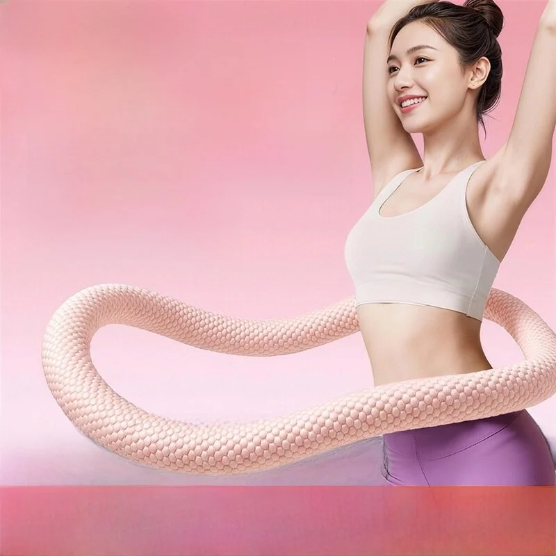아이스 실크 시원한 느낌의 훌라후프 여성용 복부 슬리밍 체중 감량 지방 연소 홈 피트니스 기구 여성 전용