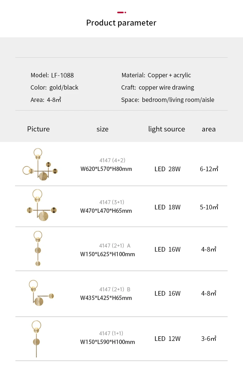 plug in sconce Modern Nordic Round Gold Wall Lamp Ring Multi-Head Lampshade For Living Room Decoration Bedside Bedroom Indoor Light Fixture exterior wall lights