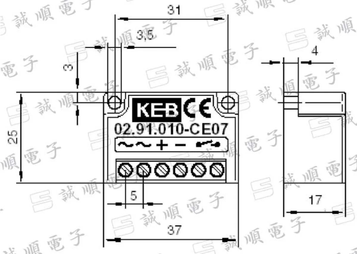 정류기 KEB 02.91.020-CE07 전원 공급 장치 변환기 Uin 240VAC Uout 216VDC 1.2A/2.0A 전류 50/60Hz 호환 고효율