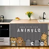 Cabinet Door Curtain Dustproof Curtain Decorative Wardrobe Bookcase Curtain for Kitchen Cupboard No Punching Covering Cloth 1