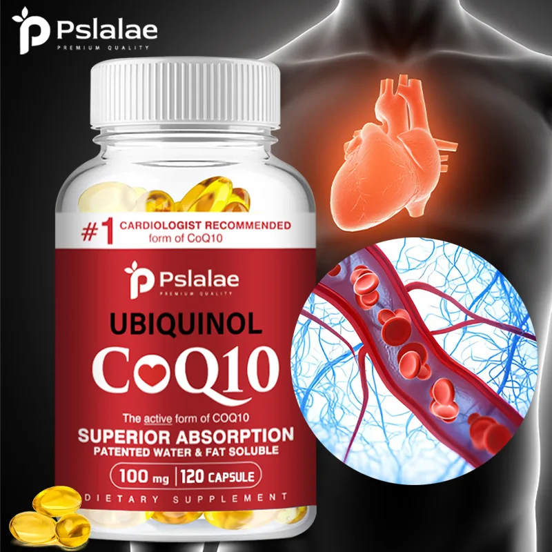 CoQ10 Capsules 100mg Energy Production Heart Health Cardiovascular Health Antioxidant Coq10 Capsules