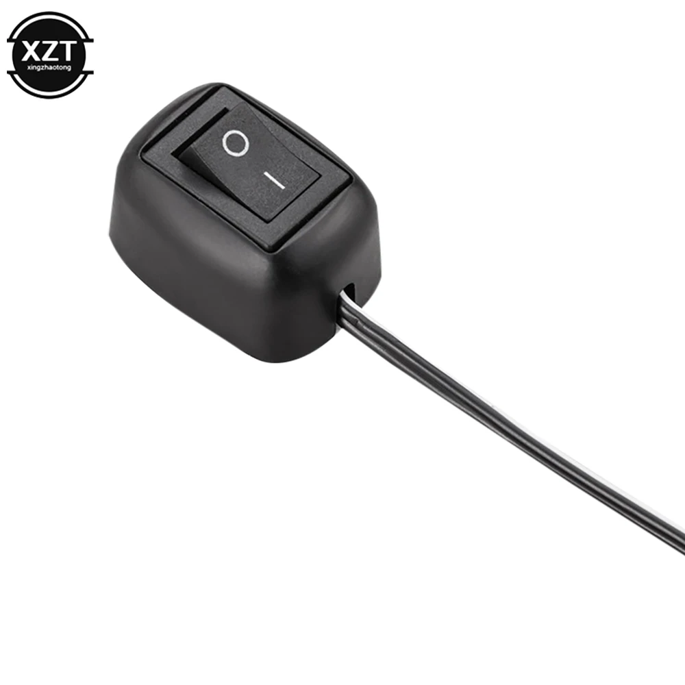 Universeller Auto-Klebeschalter, Mini-Taste mit Kabel, 60 cm/100 cm, DC 12 V, 10 A, Auto-modifizierter Schalter für Nebelscheinwerfer-Treiber, Neonlampe