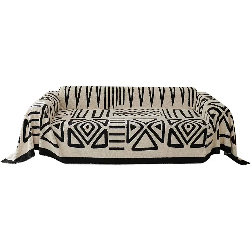 Nordic Tassel Throw Blanket Full Four Season Cotton Sofa Cover Towel Dust Anti-cat Scratch Protection Covers Sofa Blanket Carpet 6