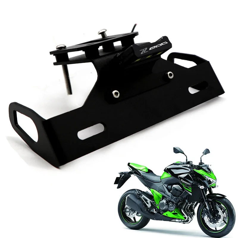

For Kawasaki Z800 Z 800 2013-2019 Motorcycle Accessories With LED Light License Plate Holder Tail Tidy
