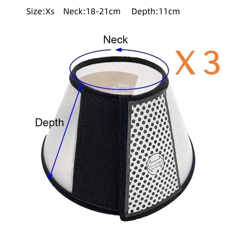 Soft Pet Recovery Collar for Small Dogs and Cats - Anti-Bite Healing Neck Cone