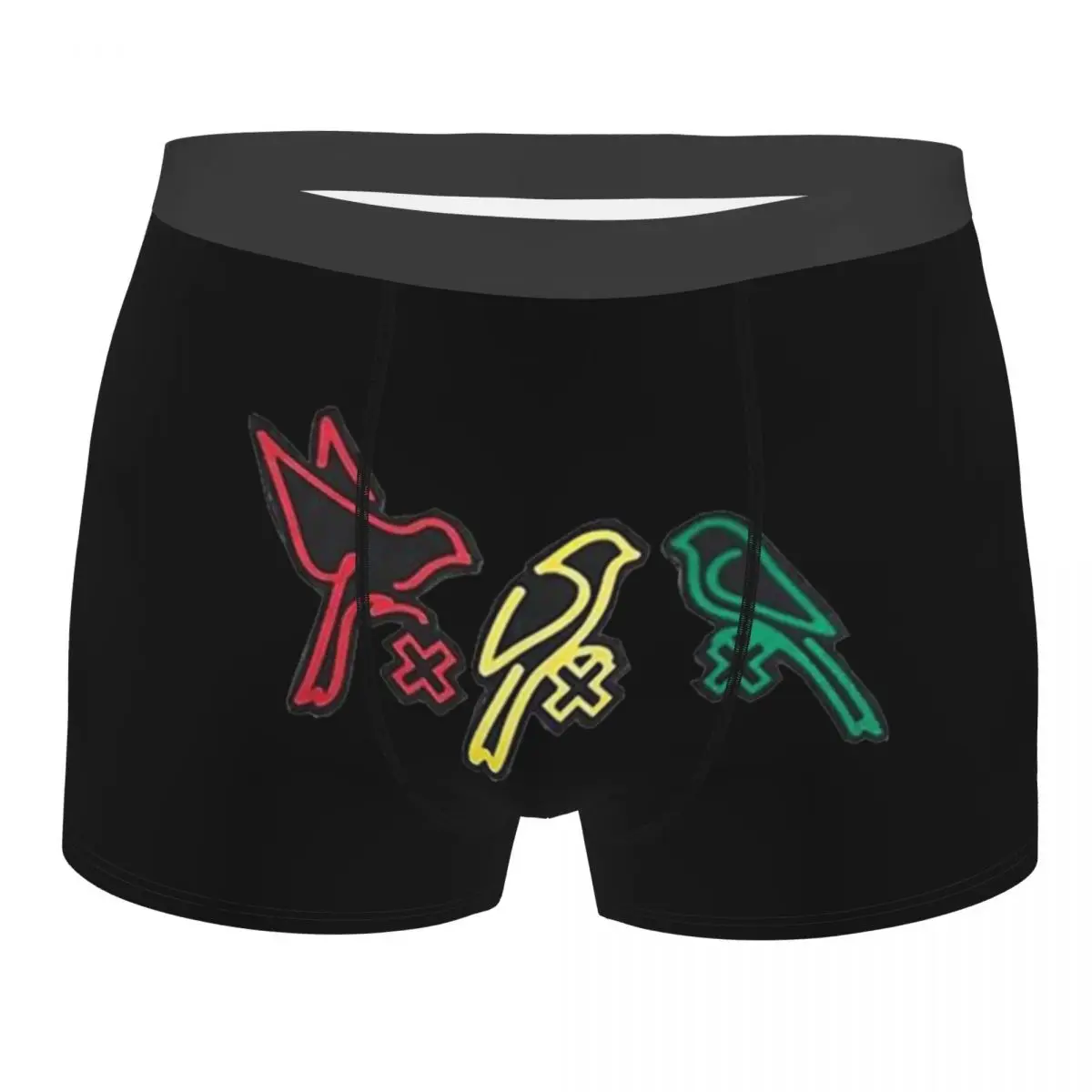 

Трусы-боксеры Ajaxs мужские мягкие, Крутое нижнее белье с тремя маленькими птицами, шорты