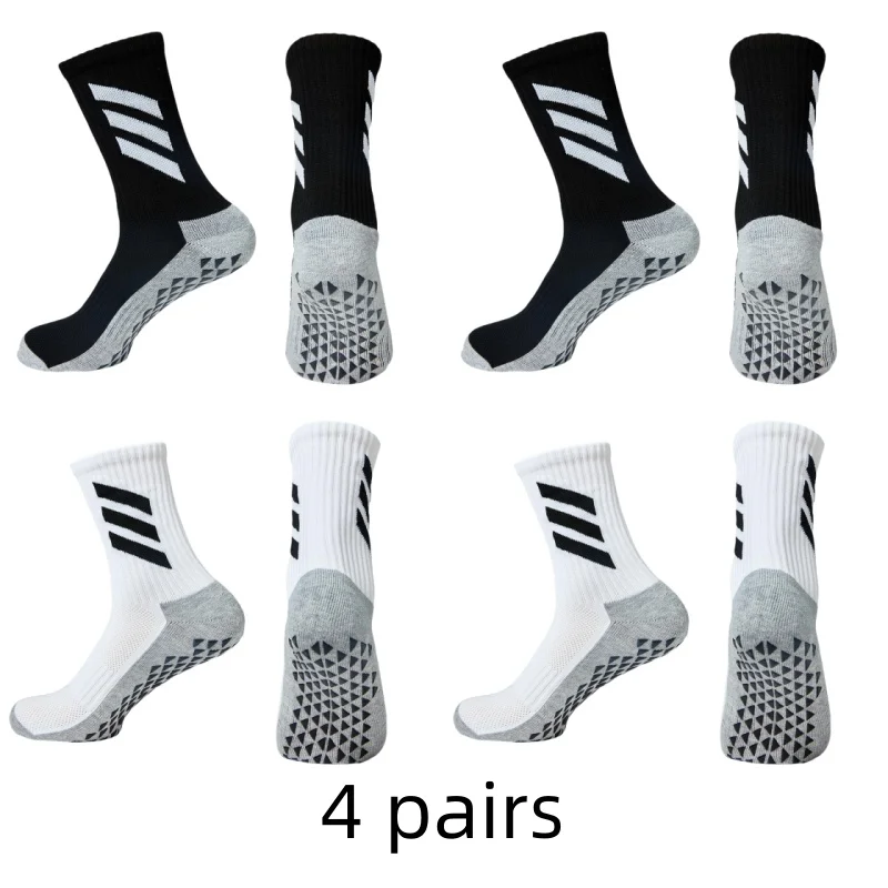 Professional thickened towel bottom sweat absorption odor prevention glue dispensing anti slip sports football socks yog sports socks