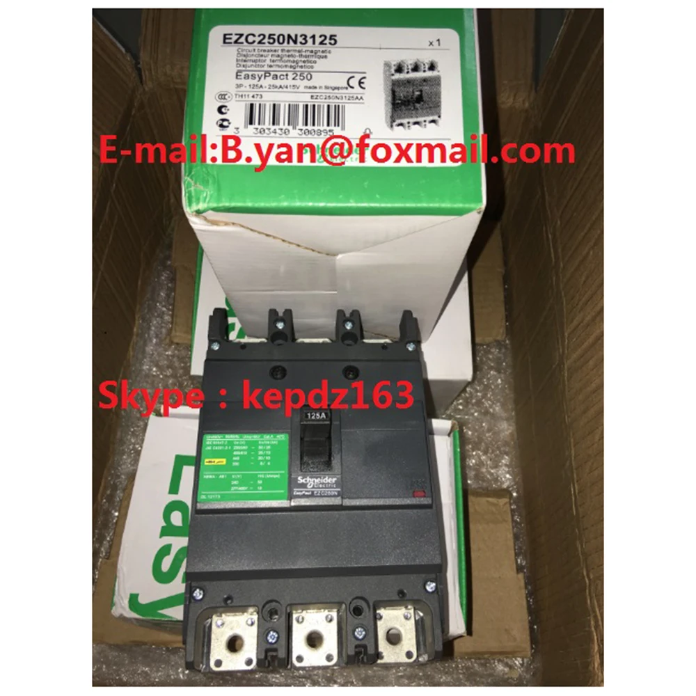 EZC250N 3P MCCB EZC250N3100 3P-100A EZC250N3125 3P-125A EZC250N3150 3P-150A EZC250N3160 3P-160A
