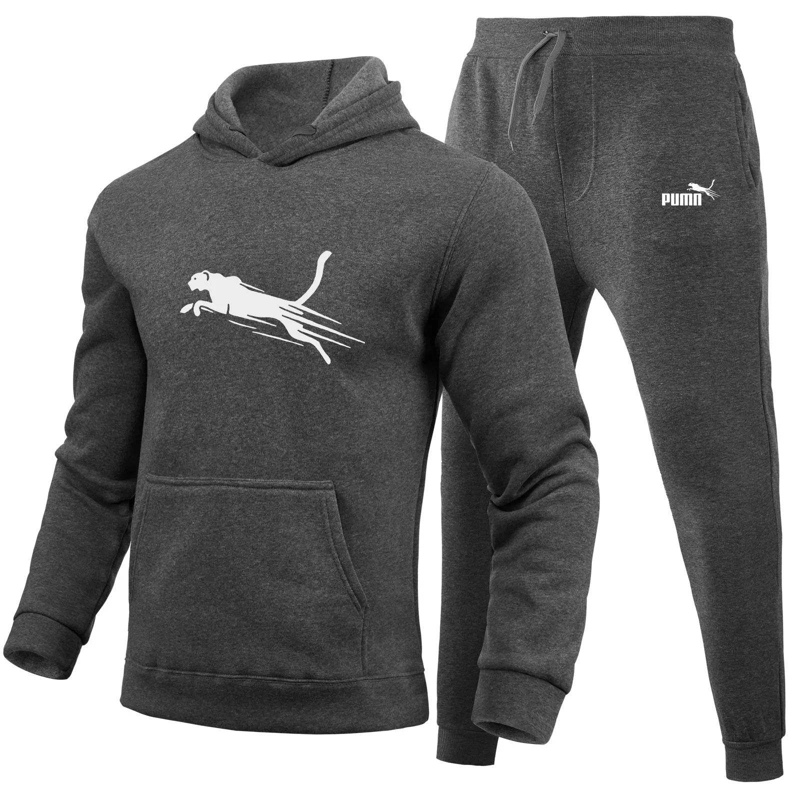 thumbnail image 1 of Conjunto de ropa deportiva de lujo para hombre, Sudadera con capucha y pantalones para correr, para actividades al aire libre, novedad de 2024, 1 of 5