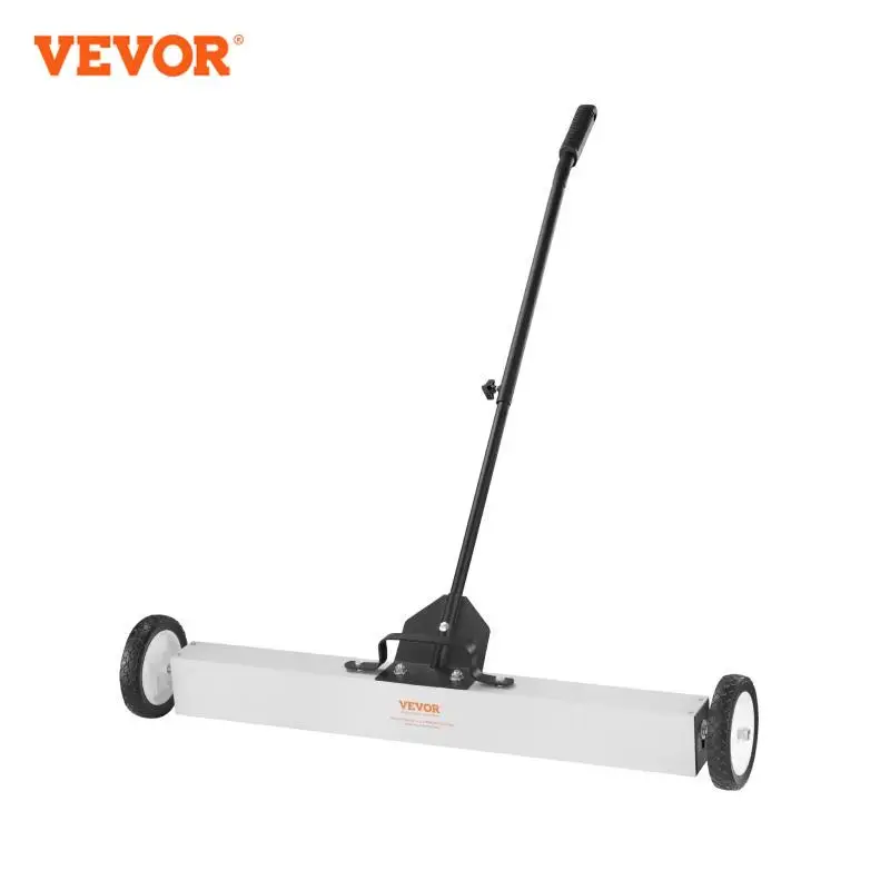 VEVOR Rolling Magnetic Sweeper Wheels Push-Type Magnetic Pick Up Sweeper Large Magnet Pickup Lawn Telescoping magnetic sweeper