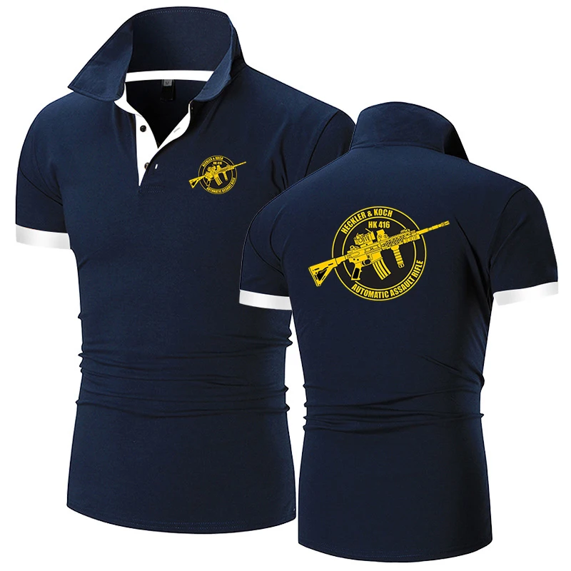 Summer Mens Graphic Polo Shirt