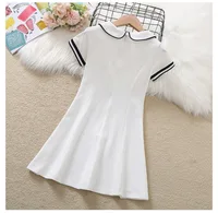 Nouvelle collection été 2026 : Robes rétro longues en coton à col Peter Pan pour adolescentes, rayées style preppy, vêtements pour bébés et tout-petits de 8, 10, 12 ans 6
