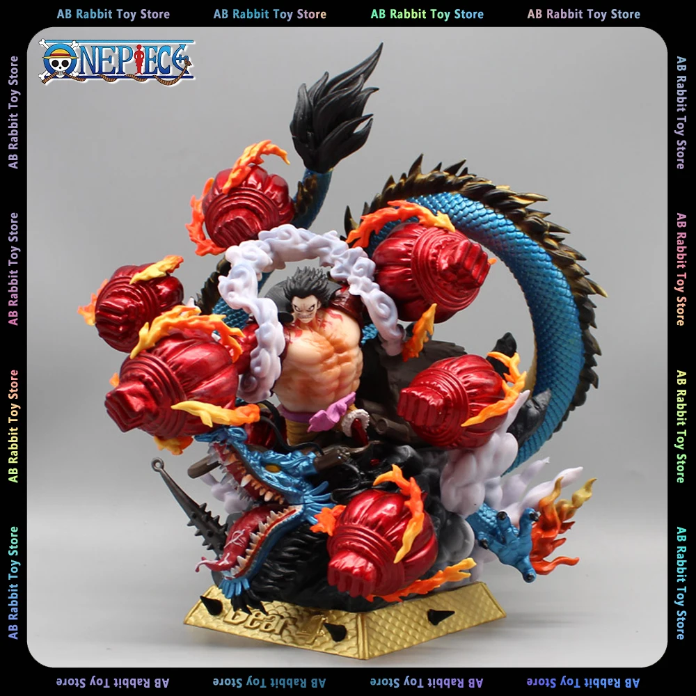 

24cm Luffy Gear 4 Figure One Piece Anime Figures Luffy VS Kaidou Figurine PVC Statue Model Doll Collectible Desk Decora Gift Toy