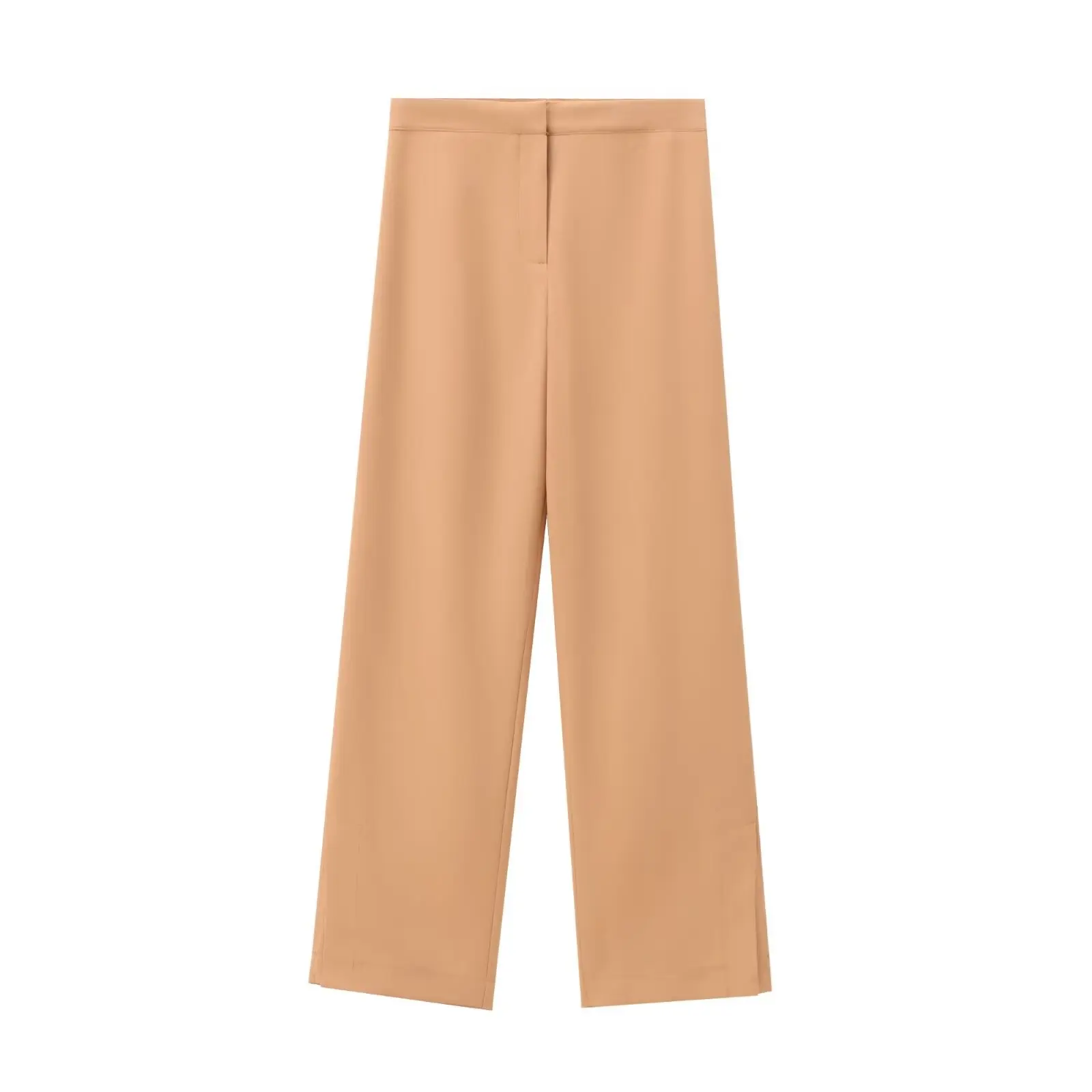 thumbnail image 1 of HH TRAF 2024 Conjunto de moda con escote cuadrado, sin mangas, chaleco cruzado y pantalón con abertura hasta la mitad de la cintura y cremallera, traje de verano para mujer a la moda, 1 of 5