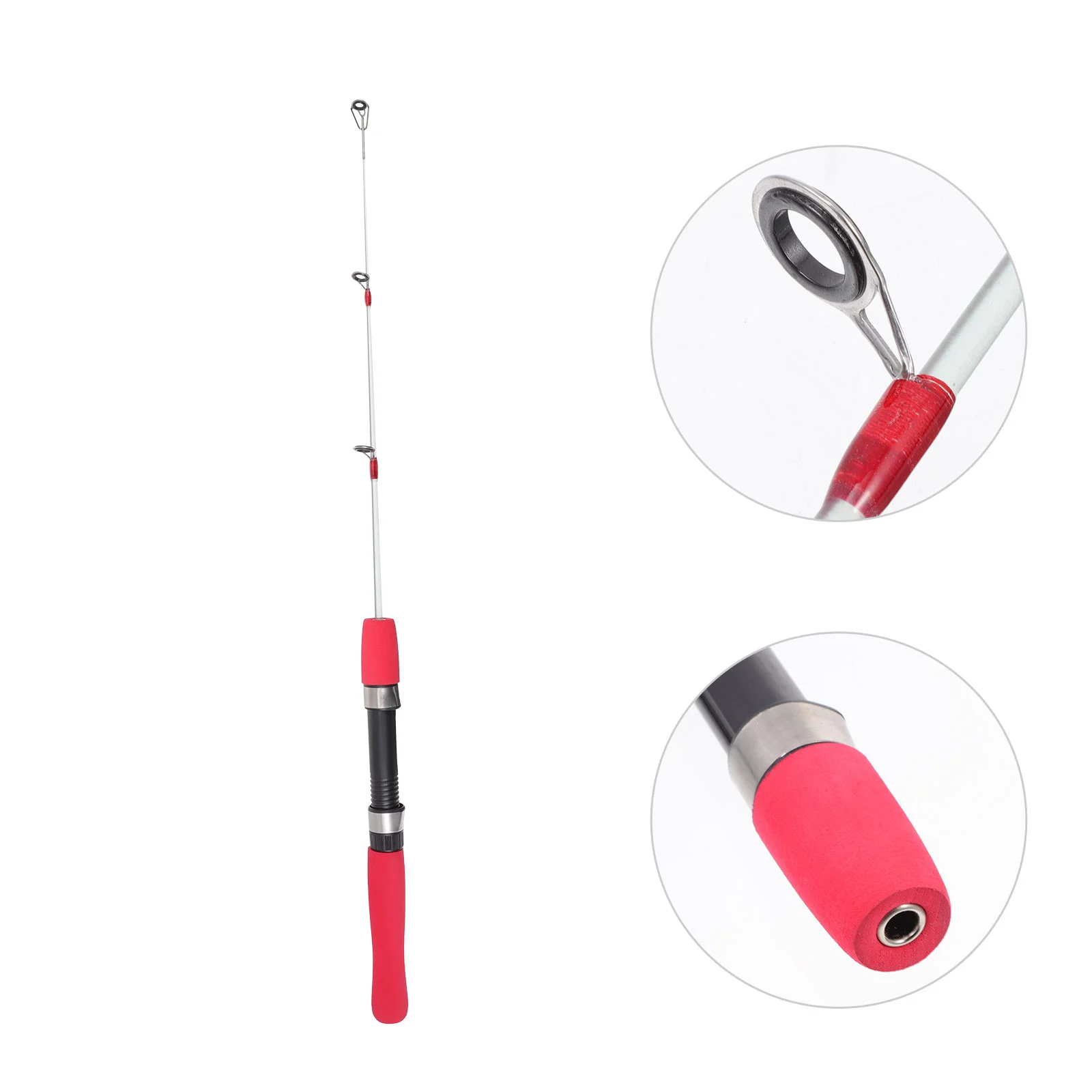 Ice Fishing Rod Short Portable Pole Small Sea Tool FRP Resin Child