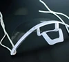 Portable Anti-fog Transparent Plastic Mask Mouth Cover Spittle Protect Tattoo Makeup Hotel Kitchen Supply Accessories 2