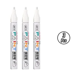 Vibrant Waterproof Quick - Dry Car Scratch Repair Paint Pen (3 White)