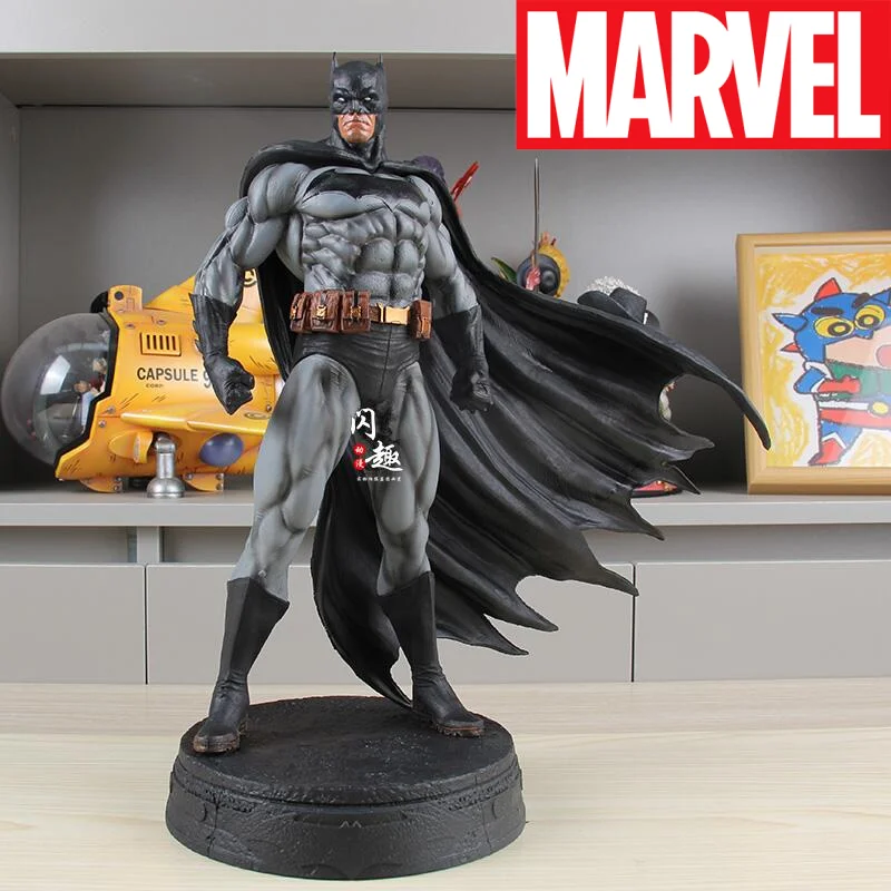 Hot Dark Knight Batman Figurine Model Ornament Toys Gift Gk Action Figure Toy 38Cm Large Justice League Standing Batman Ornament