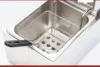 6L/81 Electric Fryer Single Cylinder Single Sieve Deep Fryer Chips Fry Fryer Snack Machine Street Vendor Stall 4
