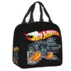 Custom Sport Car Hot Wheels Acceleracers Insulated Lunch Bag for Women Waterproof Cartoon Car Thermal Cooler Lunch Tote School 1