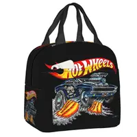 Custom Sport Car Hot Wheels Acceleracers Insulated Lunch Bag for Women Waterproof Cartoon Car Thermal Cooler Lunch Tote School 1