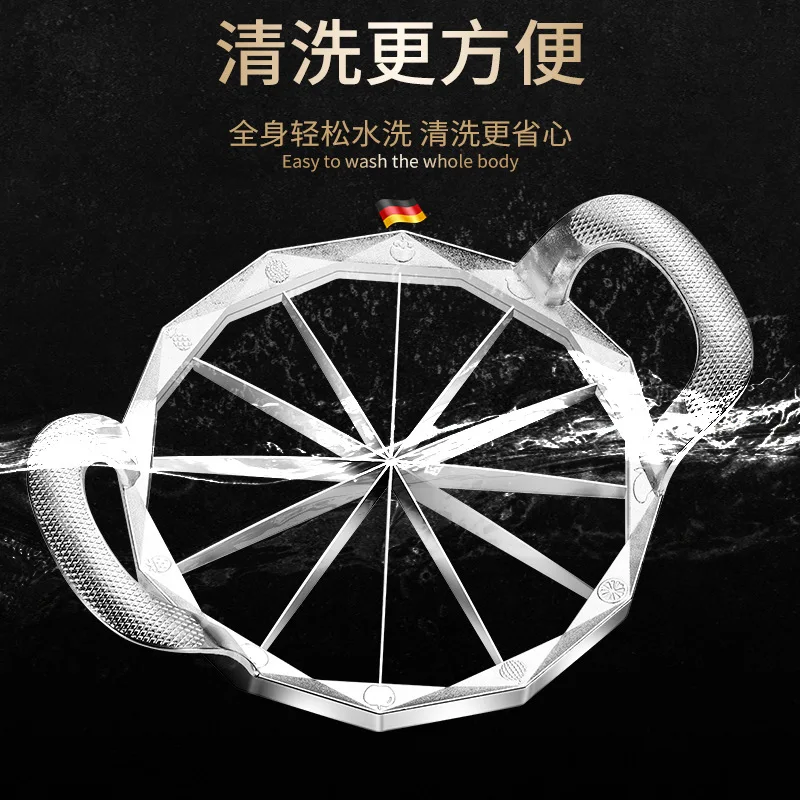 High-quality 304 stainless steel watermelon slicing artifact inner diameter 24cmlarge Hami melon slicing household fruit divider