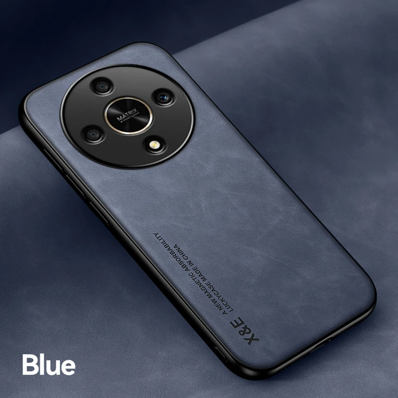 thumbnail image 1 of Funda a prueba de golpes para Honor Magic 6 Lite Magic 5 Lite X9b X9a, Funda protectora con soporte magnético incorporado para coche, 1 of 5