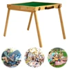 Travel Portable Mahjong Table with Chinese Mahjong Tiles Set Mahjong Game Set for Outdoor Camping Dormitory 2