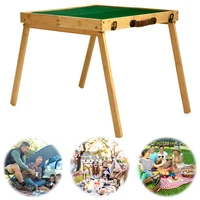Travel Portable Mahjong Table with Chinese Mahjong Tiles Set Mahjong Game Set for Outdoor Camping Dormitory 2
