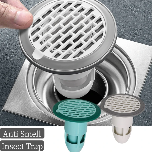 1pc round stainless steel shower drain adapter cover filter, bathroom hair  filter drain protection cover anti-blocking net, bathroom gadget