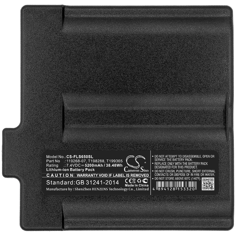 Аккумулятор Cameron Sino 5200 мАч/6800 мАч для термокамеры FLIR Division T199365ACC ThermaCAM S60 S65 P60 P65 B20 P25