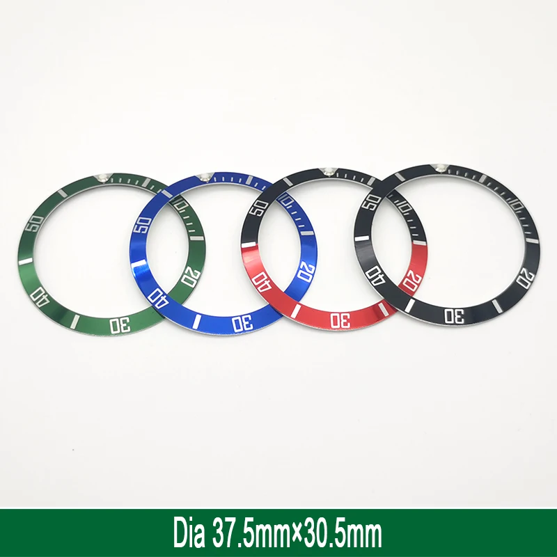Inserto Per Lunetta Dell'Orologio In Lega Di Alluminio Da 37.5Mm * 30.5Mm Per Submariner Seiko Skx007/009/011 Series Case Bezel Ring Parts Men Watch G