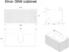 Bathroom Vanity with Sink, Large Storage Wall Mounted Floating Bathroom Vanity for Modern Bathroom, Minimalist Bathroom Sink 2