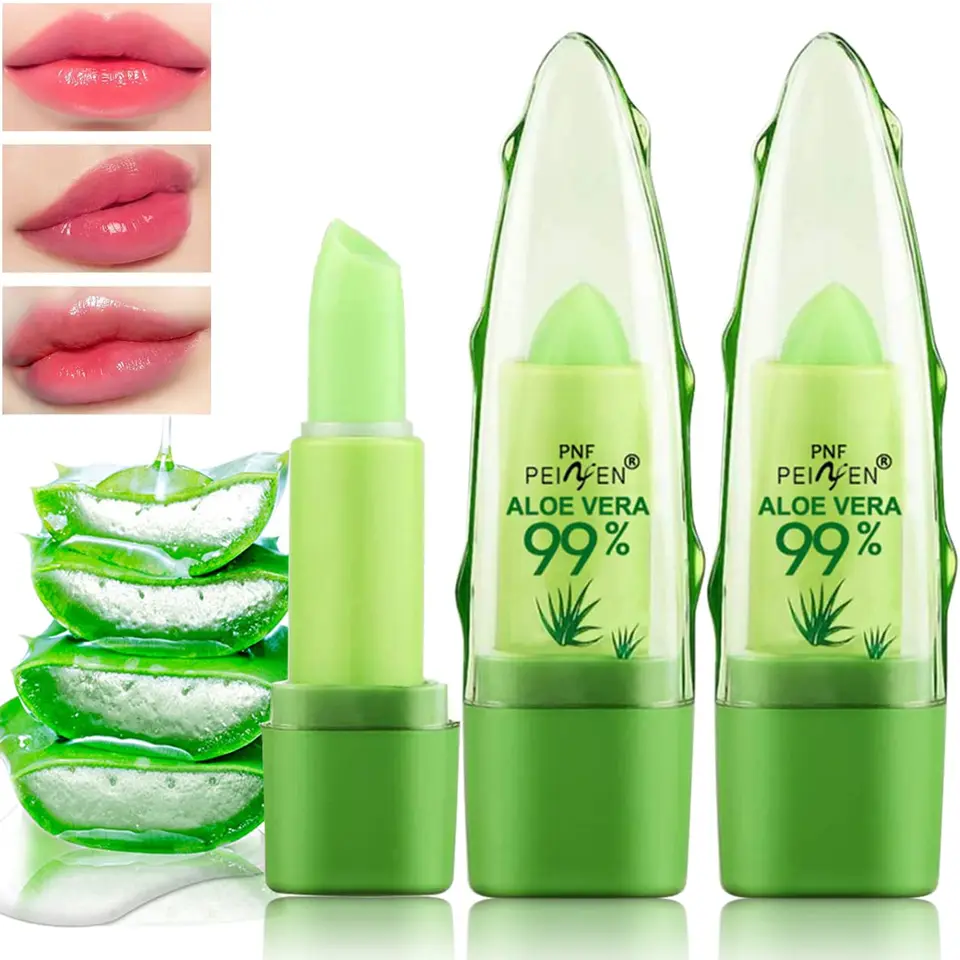 Aloe Vera Lippenstift Langanhaltender Feuchtigkeitsspendender Balsam_voghion.com