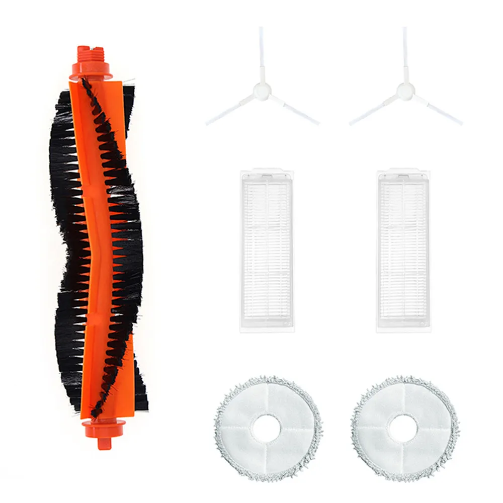 

Основная щетка-1 шт., боковая щетка-2 шт., фильтр НЕРА-2 шт. и насадка на швабру-2 шт. для робота-пылесоса Mijia 2 C101, Сменные аксессуары