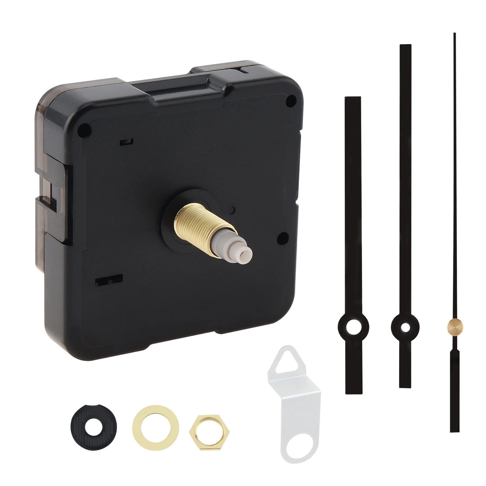 Wall Clock Mechanism Silent Quartz Movement Machine Wall Hands Silent Sweeping Second Movement with Pointer DIY, Repair Tools 3