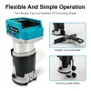 6 Speeds Brushless Electric Hand Trimmer Cordless Wood Router Woodworking Engraving Slotting Trimming Milling Machine For Makita 4