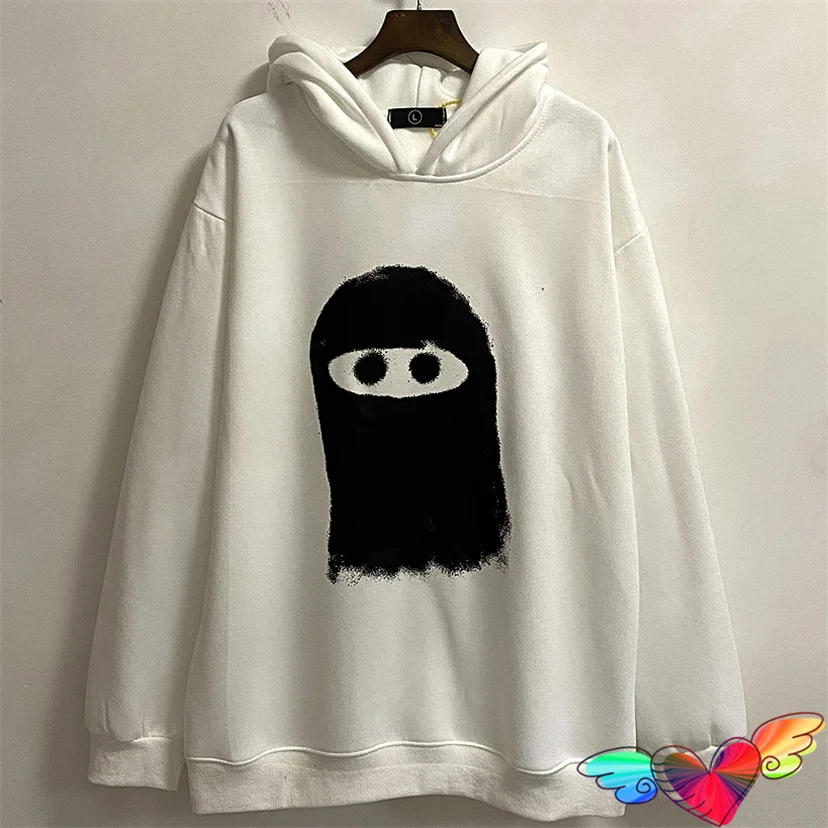 

2023Fw Fleece Arnodefrance Visor Hoodie Men Women Mask Graphic Arnodefrance Hoodie High Street Hoody White Sweatshirts Pullovers