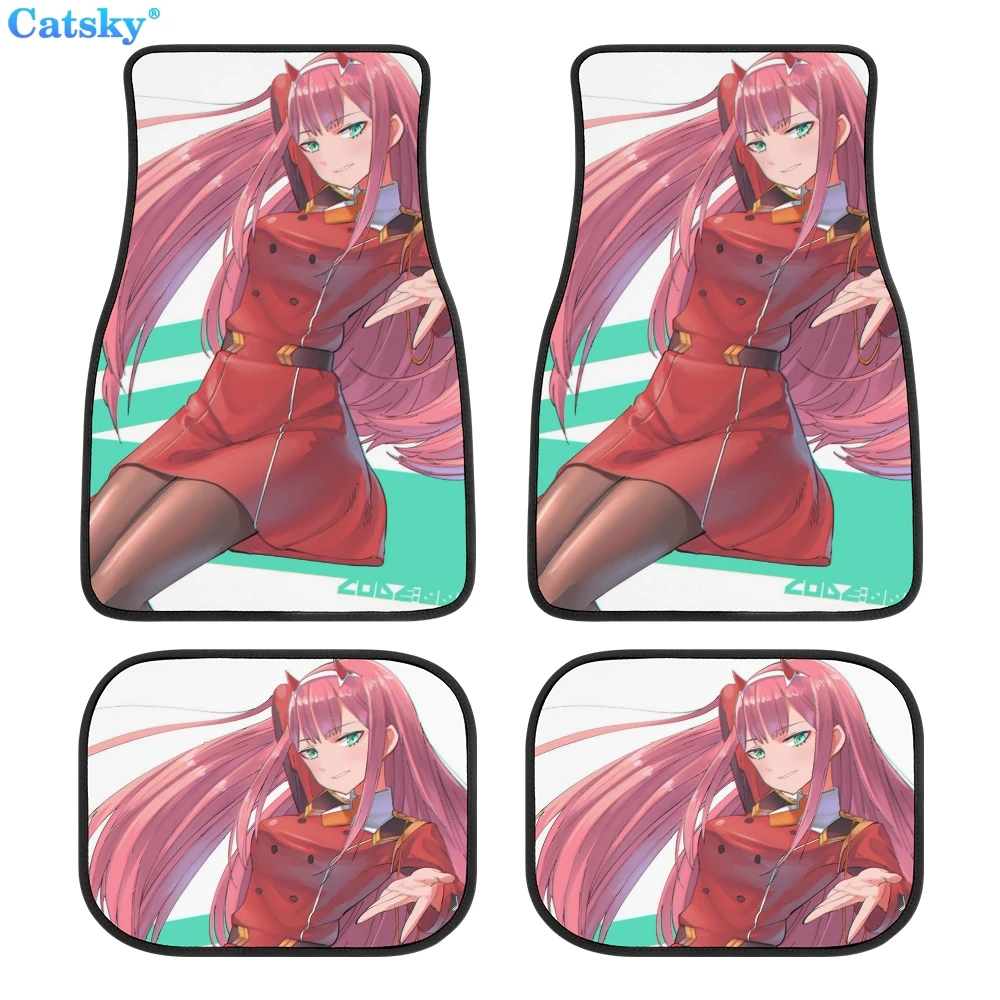 

FRANXX Zero Two Car Floor Mats Hippie Car Mat Car Accessories Gift Stoner Gift Retro Car Accessories Interior Car Decor