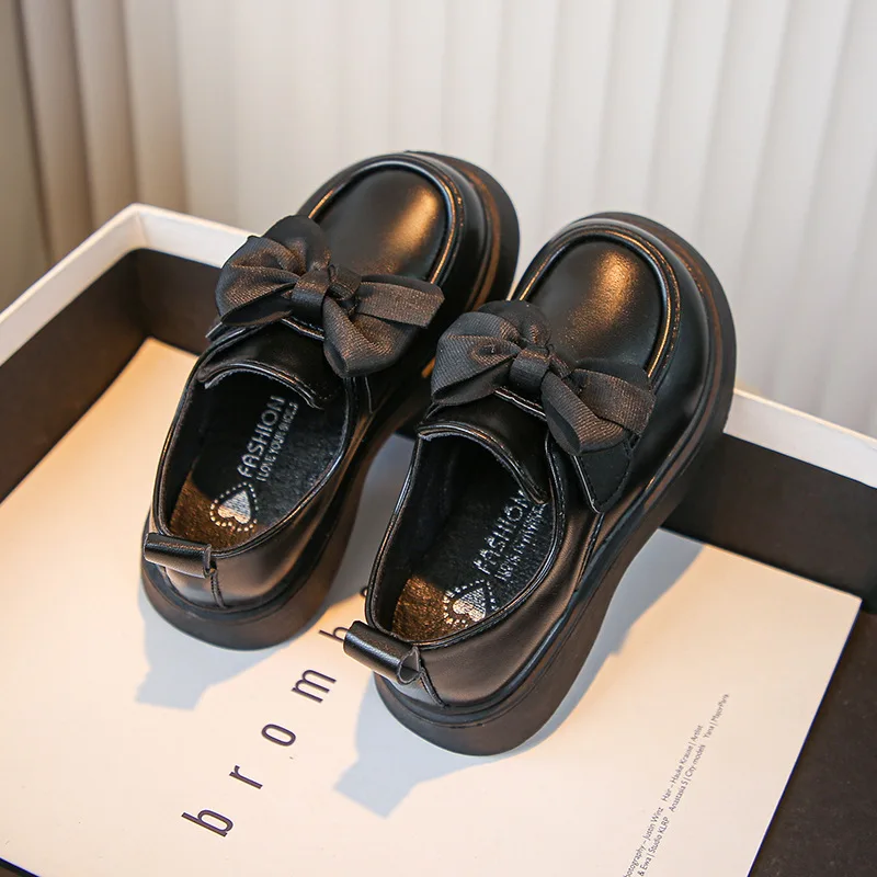 Baby Girls Leather Shoes Comfortable Children Lightweight Soft-soled Flat Shoes Spring Autumn Kids Princess Size26-36