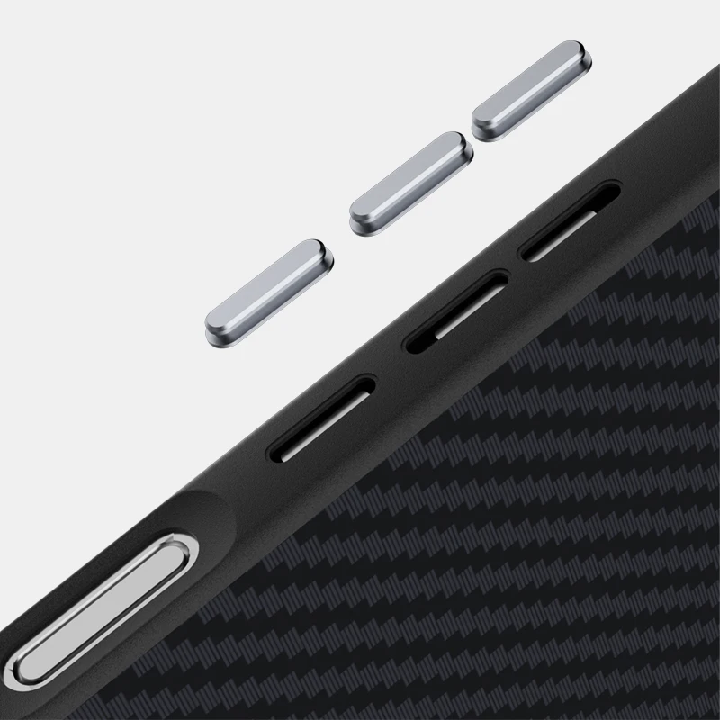 Premium Carbon Fiber MagSafe Case with Kevlar Protection and Wireless Charging Capability