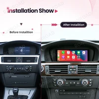 BONROAD Беспроводной сенсорный экран Carplay для BMW 3 5 серии E60 E61 E62 E63 E90 E91 E92 Автомобильный радиоприемник Мультимедийный плеер Стерео GPS — изображение 5
