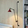 Designer Creative Long Pole Swing Arm Telescopic Industrial Style Wall Lamp Nordic Retro Bedroom Bedside Reading Room Decor 2